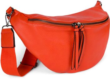 styleBREAKER Damen Halbmond Crossbody Schultertasche, abnehmbarer verstellbarer Schultergurt, Einfarbige Handtasche 02012386