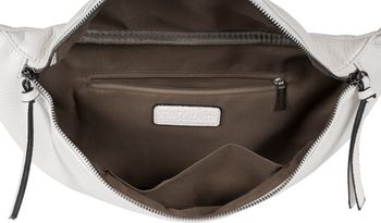styleBREAKER Damen Halbmond Schultertasche groß | Crossbody Umhängetasche Handtasche mit 2 Wege Reißverschluss & verstellbarem Schultergurt 37 x 17 cm