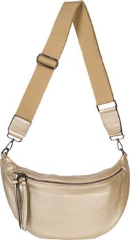 styleBREAKER Damen Halbmond Crossbody Schultertasche, abnehmbarer verstellbarer Schultergurt, Einfarbige Handtasche 02012386