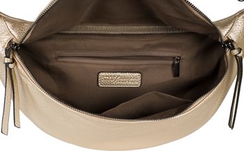 styleBREAKER Damen Halbmond Crossbody Schultertasche, abnehmbarer verstellbarer Schultergurt, Einfarbige Handtasche 02012386