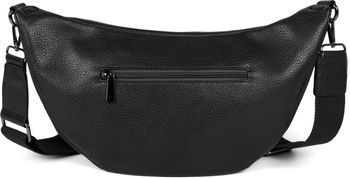 styleBREAKER Damen Halbmond Schultertasche groß | Crossbody Umhängetasche Handtasche mit 2 Wege Reißverschluss & verstellbarem Schultergurt 37 x 17 cm