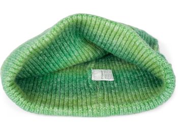 styleBREAKER Damen Strickmütze mit Streifen Farbverlauf im Ombré Look, Feinstrick Mütze, Strick Beanie 04024199