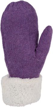 styleBREAKER Damen warme Winter Strick Fäustlinge mit Strass und Perlen, Handschuhe, Thermo Fleece, Strickhandschuhe 09010039