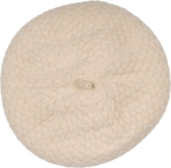 styleBREAKER Damen Feinstrick Baskenmütze mit Flechtmuster, Winter, Barett, Béret, Franzosen Mütze 04024201