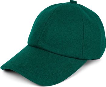 styleBREAKER Unisex Baseball Cap Einfarbig in Flanell Optik mit Wolle, 6-Panel Basecap, Metallschnalle verstellbar 04023088
