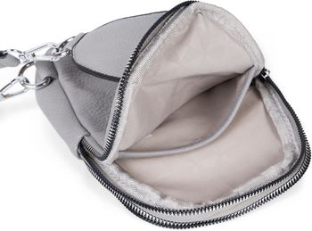 styleBREAKER Damen One Shoulder Rucksack, gemusterter Schultergurt, Einfarbige Crossbody Bag, Cityrucksack, Sling Bag 02012387