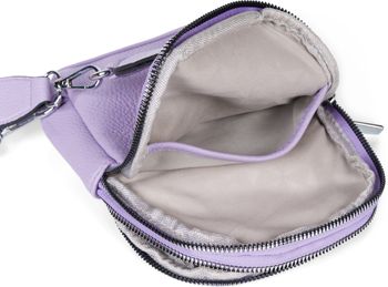 styleBREAKER Damen One Shoulder Rucksack, gemusterter Schultergurt, Einfarbige Crossbody Bag, Cityrucksack, Sling Bag 02012387