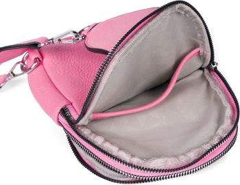 styleBREAKER Damen One Shoulder Rucksack, gemusterter Schultergurt, Einfarbige Crossbody Bag, Cityrucksack, Sling Bag 02012387