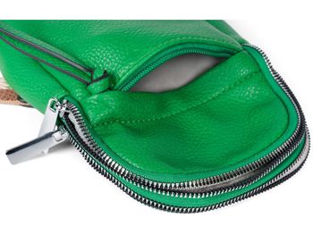 styleBREAKER Damen One Shoulder Rucksack, gemusterter Schultergurt, Einfarbige Crossbody Bag, Cityrucksack, Sling Bag 02012387