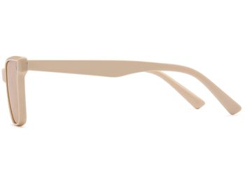 styleBREAKER Unisex Nerd Sonnenbrille mit Polycarbonat Flachgläsern und filigranem Kunststoff Rahmen, Retro Style 09020142