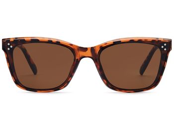 styleBREAKER Unisex Nerd Sonnenbrille mit Polycarbonat Flachgläsern und filigranem Kunststoff Rahmen, Retro Style 09020142