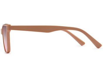 styleBREAKER Unisex Nerd Sonnenbrille mit Polycarbonat Flachgläsern und filigranem Kunststoff Rahmen, Retro Style 09020142