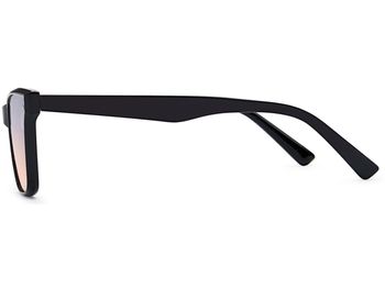 styleBREAKER Unisex Nerd Sonnenbrille mit Polycarbonat Flachgläsern und filigranem Kunststoff Rahmen, Retro Style 09020142