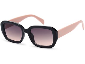 styleBREAKER Damen Retro Sonnenbrille mit breitem Kunststoff Rahmen und Rechteckigen Polycarbonat Gläsern 09020143