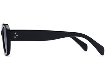 styleBREAKER Damen Retro Sonnenbrille mit breitem Kunststoff Rahmen und Rechteckigen Polycarbonat Gläsern 09020143