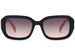 styleBREAKER Damen Retro Sonnenbrille mit breitem Kunststoff Rahmen und Rechteckigen Polycarbonat Gläsern 09020143