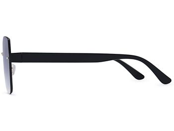 styleBREAKER Damen Sonnenbrille Rahmenlos mit getönten Rechteckigen Polycarbonat Gläsern, Kunststoff Bügeln 09020145