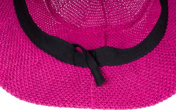 styleBREAKER Damen Sonnenhut aus Papierstroh faltbarer Fischerhut leichter Bucket Hat mit Schweißband Sommerhut mit Krempe als Sonnenschutz für Outdoor Strand Freizeit