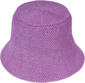 styleBREAKER Damen Sonnenhut aus Papierstroh faltbarer Fischerhut leichter Bucket Hat mit Schweißband Sommerhut mit Krempe als Sonnenschutz für Outdoor Strand Freizeit