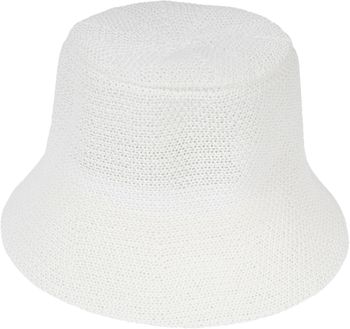 styleBREAKER Damen Sonnenhut aus Papierstroh faltbarer Fischerhut leichter Bucket Hat mit Schweißband Sommerhut mit Krempe als Sonnenschutz für Outdoor Strand Freizeit