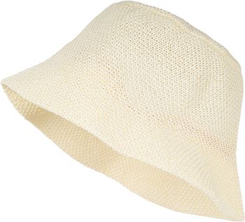 styleBREAKER Damen Sonnenhut aus Papierstroh faltbarer Fischerhut leichter Bucket Hat mit Schweißband Sommerhut mit Krempe als Sonnenschutz für Outdoor Strand Freizeit