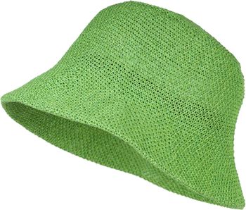 styleBREAKER Damen Sonnenhut aus Papierstroh faltbarer Fischerhut leichter Bucket Hat mit Schweißband Sommerhut mit Krempe als Sonnenschutz für Outdoor Strand Freizeit