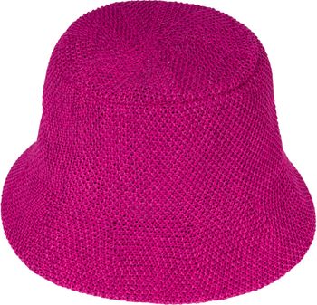 styleBREAKER Damen Sonnenhut aus Papierstroh faltbarer Fischerhut leichter Bucket Hat mit Schweißband Sommerhut mit Krempe als Sonnenschutz für Outdoor Strand Freizeit