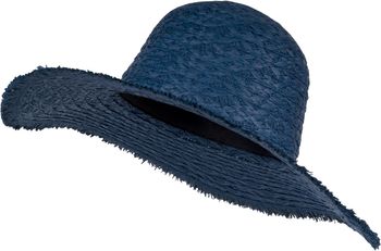 styleBREAKER Damen Strohhut Papierstroh mit luftigem Flechtmuster, breite ausgefranste Krempe, Sonnenhut, Schlapphut 04025033