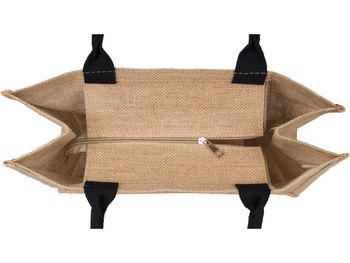 styleBREAKER Leinen Henkeltasche mit farbigem Sugar Skull Print | Damen Shopper Totenkopf Motiv | Sommer Strandtasche mit Reißverschluss 41 x 33 x 17 cm