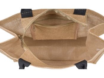 styleBREAKER Leinen Henkeltasche mit farbigem Sugar Skull Print | Damen Shopper Totenkopf Motiv | Sommer Strandtasche mit Reißverschluss 41 x 33 x 17 cm