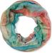 styleBREAKER Damen Loop Schal mit buntem Aquarell Farbverlauf Muster, leichter sommerlicher Schlauchschal mehrfarbig 01016220