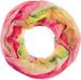 styleBREAKER Damen Loop Schal mit buntem Aquarell Farbverlauf Muster, leichter sommerlicher Schlauchschal mehrfarbig 01016220