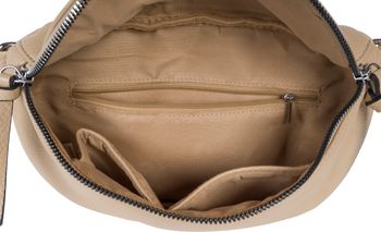 styleBREAKER Damen Halbmond Crossbody Schultertaschen Set 2-Teilig, Schultergurt mit Zick-Zack Rauten Muster 02012396