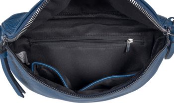styleBREAKER Damen Halbmond Crossbody Schultertaschen Set 2-Teilig, Schultergurt mit Zick-Zack Rauten Muster 02012396
