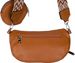 styleBREAKER Damen Halbmond Crossbody Schultertaschen Set 2-Teilig, Schultergurt mit Zick-Zack Rauten Muster 02012396