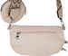 styleBREAKER Damen Halbmond Crossbody Schultertaschen Set 2-Teilig, Schultergurt mit Zick-Zack Rauten Muster 02012396
