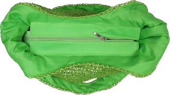 styleBREAKER Damen Papierstroh Beuteltasche mit langen breiten Henkeln, Strandtasche, Schultertasche, Flechttasche 02012397