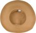 styleBREAKER Damen Sonnenhut mit breitem Schwarzem Zierband, breite Krempe, Strohhut, Papierstroh Hut 04025036