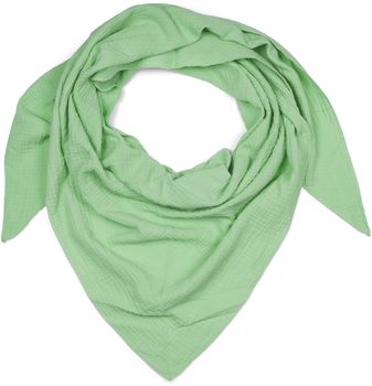 styleBREAKER Damen Musselin Dreieckstuch aus 100% Baumwolle | Weiches und leichtes Halstuch für Damen Unifarben | Stylisches Tuch für jede Jahreszeit - Made in Italy, 196 x 84 cm
