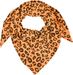 styleBREAKER Damen Musselin Dreieckstuch mit Leo Print | Baumwoll Schal im Leoparden Muster | Dreieck Schal leicht und weich für Frühling & Sommer | Made in Italy
