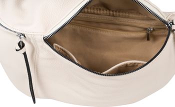 styleBREAKER Damen Halbmond Crossbody Schultertaschen Set 3-Teilig, Schultergurt mit Muster, Schlüsselanhänger, Börse 02012398