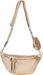 styleBREAKER Damen Halbmond Crossbody Schultertaschen Set 3-Teilig, Schultergurt mit Muster, Schlüsselanhänger, Börse 02012398