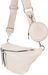 styleBREAKER Damen Halbmond Crossbody Schultertaschen Set 3-Teilig, Schultergurt mit Muster, Schlüsselanhänger, Börse 02012398