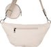 styleBREAKER Damen Halbmond Crossbody Schultertaschen Set 3-Teilig, Schultergurt mit Muster, Schlüsselanhänger, Börse 02012398