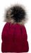 styleBREAKER Damen Strick Bommelmütze mit Farbverlauf und Fleece Futter, Winter Fellbommel Mütze, Strickmütze 04024205