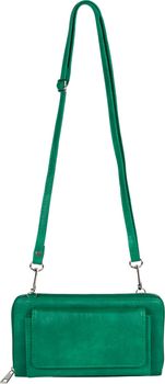 styleBREAKER Damen Handy Geldbörse mit Reißverschluss und Schultergurt, Umhängetasche, Handytasche, Crossbag 02040157