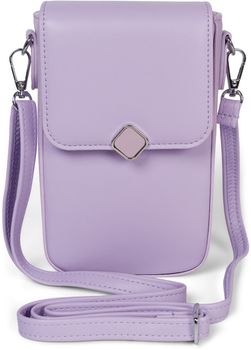 styleBREAKER Damen Box Bag Umhängetasche Einfarbig mit Magnetverschluss, 8 Kartenfächer mit Druckknopf, Crossbag 02012399