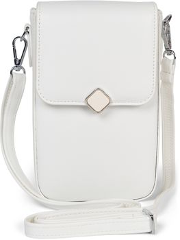 styleBREAKER Damen Box Bag Umhängetasche Einfarbig mit Magnetverschluss, 8 Kartenfächer mit Druckknopf, Crossbag 02012399
