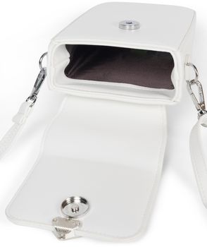 styleBREAKER Damen Box Bag Umhängetasche Einfarbig mit Magnetverschluss, 8 Kartenfächer mit Druckknopf, Crossbag 02012399