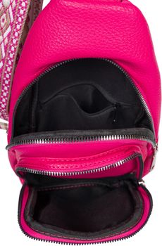 styleBREAKER Damen One Shoulder Rucksack, Geometrisch gemusterter Schultergurt, Einfarbige Crossbody Bag, Cityrucksack, Sling Bag 02012400